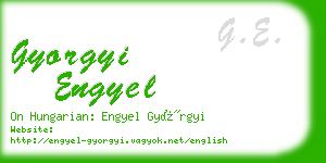 gyorgyi engyel business card